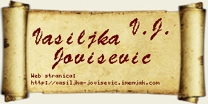 Vasiljka Jovišević vizit kartica